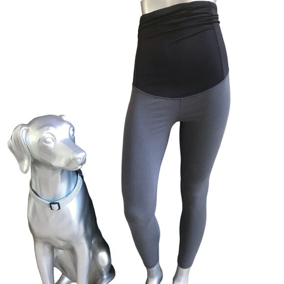 Isabel Maternity Leggings Gray Black Women’s Size M - Picture 3 of 7